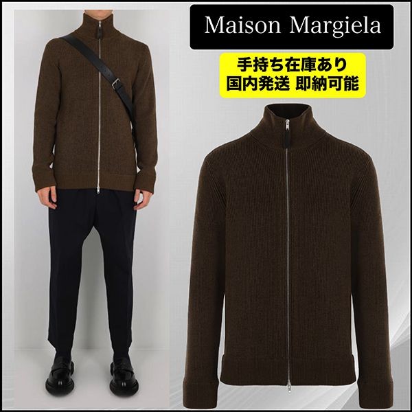 ドライバーズニット マルジェラ 偽物 緑 カーキ s50gp0246