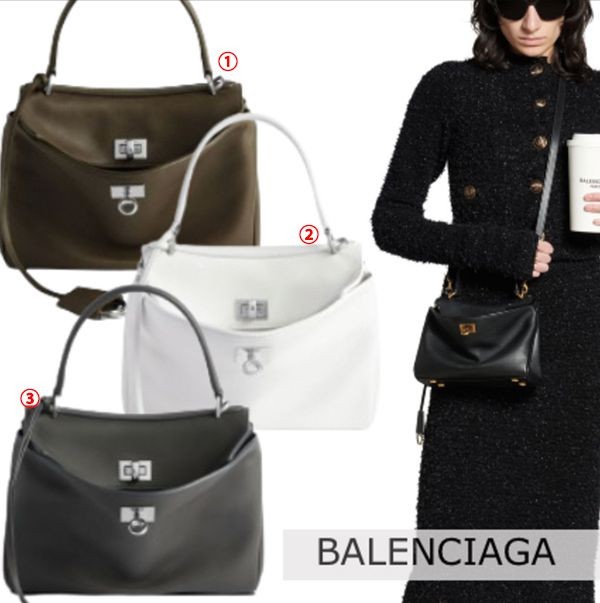 大人気のキュートさバレンシアガ ロデオ 偽物 mini バッグ トート レザー ショルダー bl09272