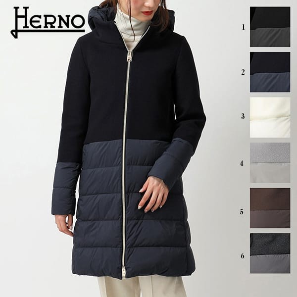 【奇跡の再入荷！即発送】ヘルノ スーパーコピー ウール切替 ダウンジャケット カラー6色 hn66321