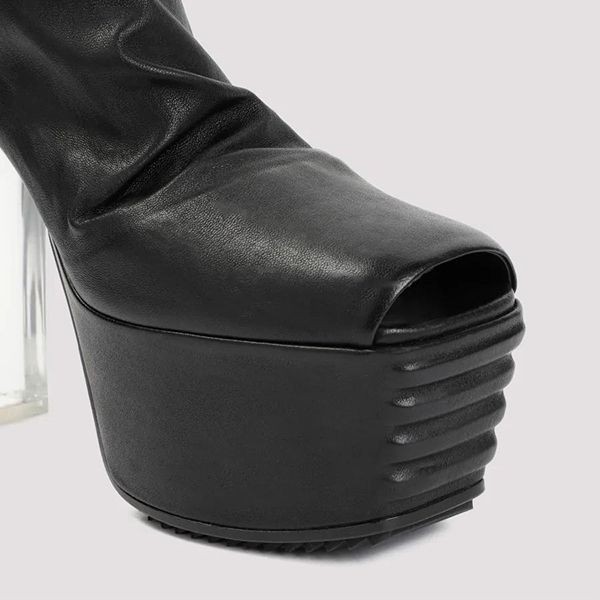 大人気定番リックオウエンス グリルストレッチ 65ブーツ 偽物 rp01d2845