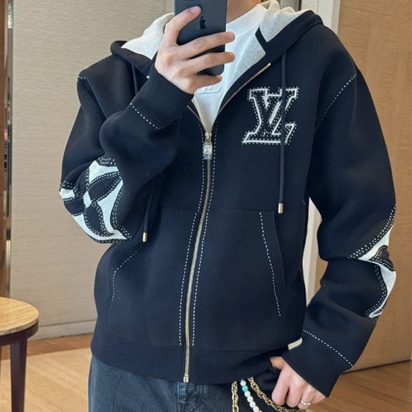 新作限定♪ルイヴィトン ジップ コットンパーカー 激安 1afxkw