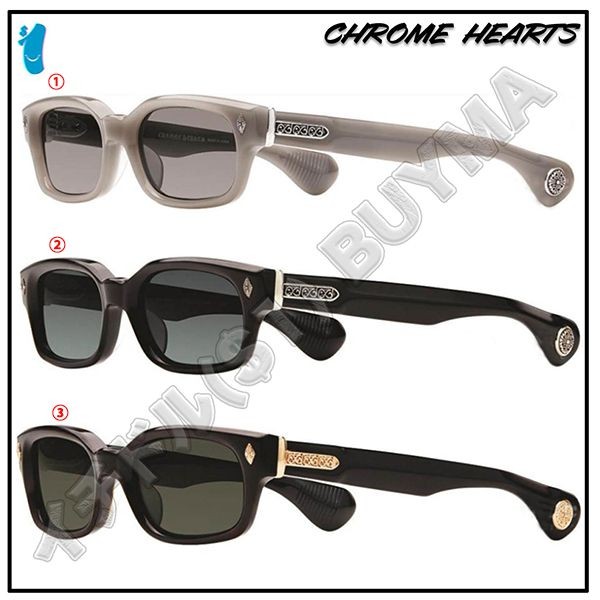 クロムハーツ ch プラス 偽物 スクエア メガネ サングラス 眼鏡 ch102321