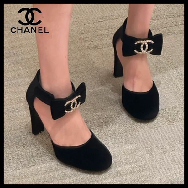 【セレブ多数愛用】【大きなロゴがポイント☆】シャネル メリージェーン パロディ