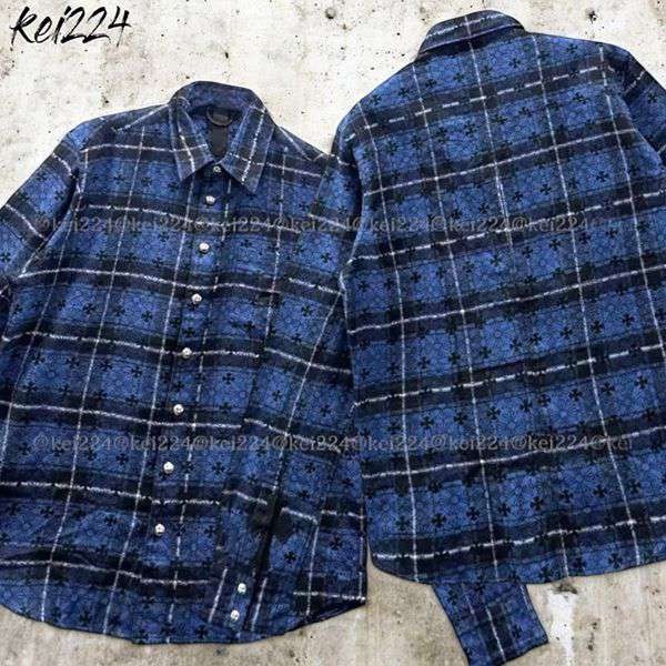 魅力的な新作クロムハーツ★クロスバッチ 偽物 プラス&チェック フランネルシャツ ch102317