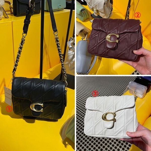 コーチ タイムズ 偽物 スクエア キルティング タビー 17 cw628