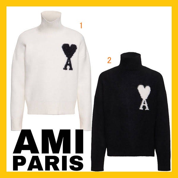 可愛いアミ パリス n級品 タートルネック セーター w24111203
