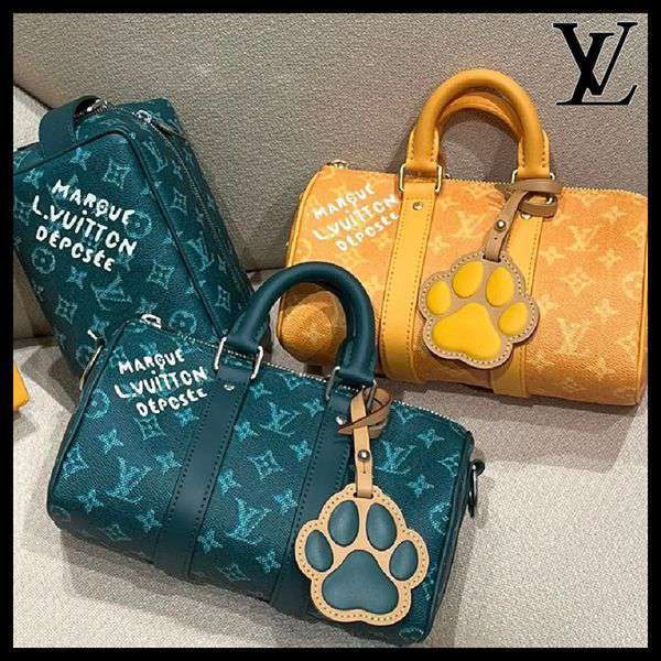 【上品さ際立つ】【肉球チャーム♪】ルイヴィトン キーポル・バンドリエール 25 偽物 m12684