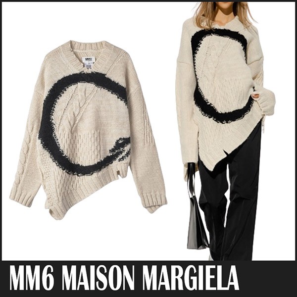 ☆エムエムシックス ディストレス ニット 偽物☆超人気 24122707