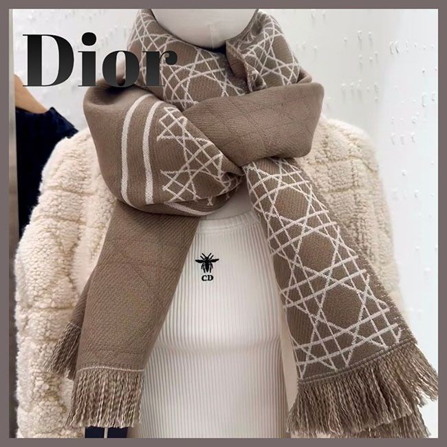 ディオール スカーフ カナージュ ウール 44E0001A1018_C180