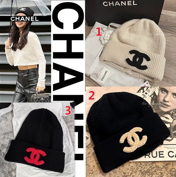3色 シャネル ニット帽 偽物【こなれ感抜群♡】cc10171