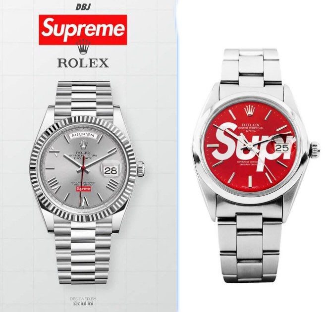 シュプリームとロレックス コラボウォッチが w24121703