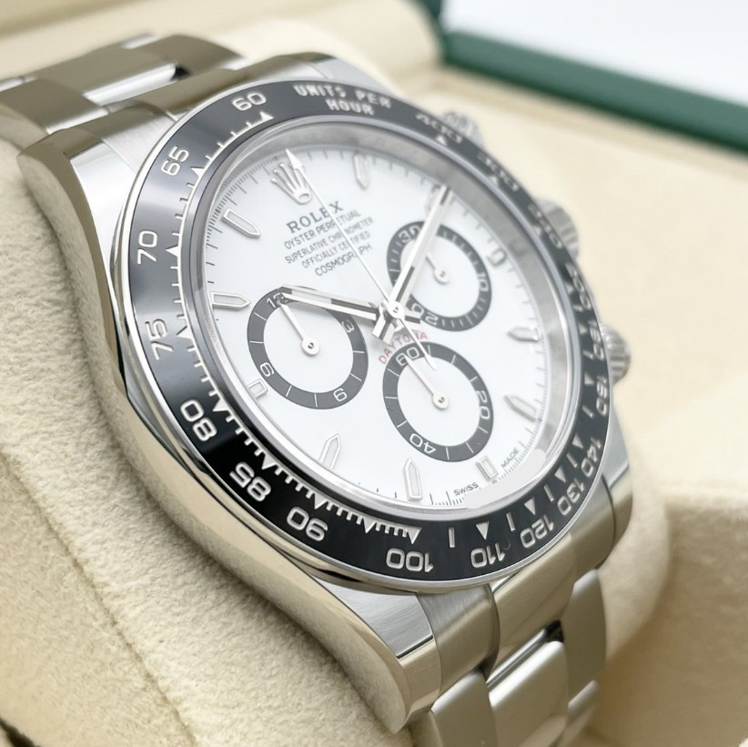 最新作 ロレックス デイトナ 偽物 126500LN ホワイト ステンレススチール オイスターブレス 40mm