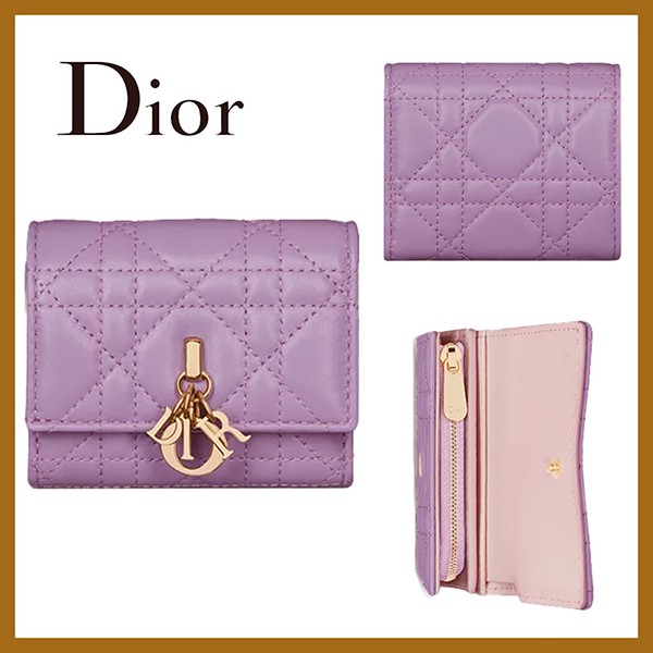 ディオール Hibiscus ジップウォレット 折りたたみ財布 コピー S6023OBWS_M915