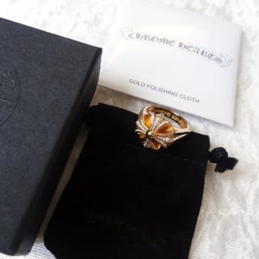 クロムハーツ カットアウト 偽物 CHプラス リング パヴェダイヤ 22k 指輪 121829