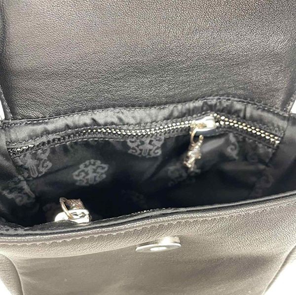 クロムハーツHOT POT ホットポット コピー クロスボタン レザー ショルダーバッグ 121816