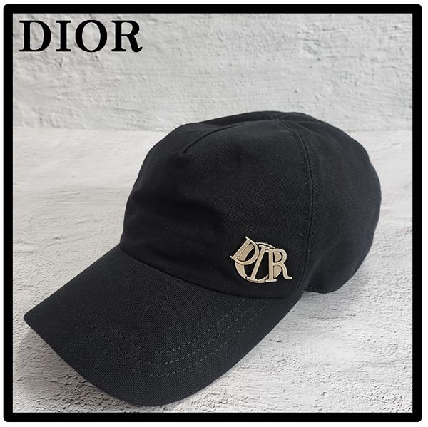 ディオール Charm キャップ 偽物★ブラック dr12071