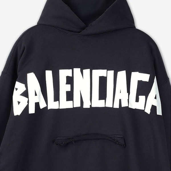 [一番信用]関税負担なし☆バレンシアガ Ripped Pocket パーカー コピー フーディ 744441 TQVQ9 1073