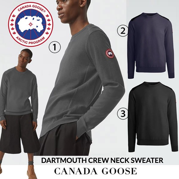 【カナダグース】メンズセーター コピー Dartmouth Crew Neck Sweater 2412015