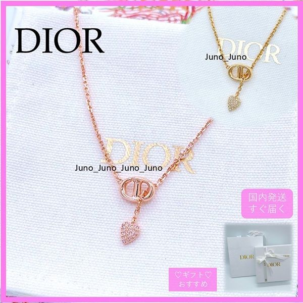 ディオール ネックレス 偽物 CD NAVY ハート ギフト かわいい dr12074