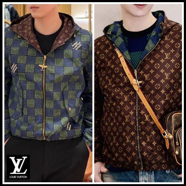ナチュラル可愛い☆25SS ルイヴィトン コピー☆ダミエリバーシブル ウインドブレーカー 1AHBIV