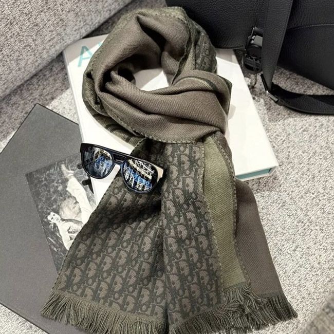 ディオール オブリーク ウール マフラー n級品 18E0005A0479