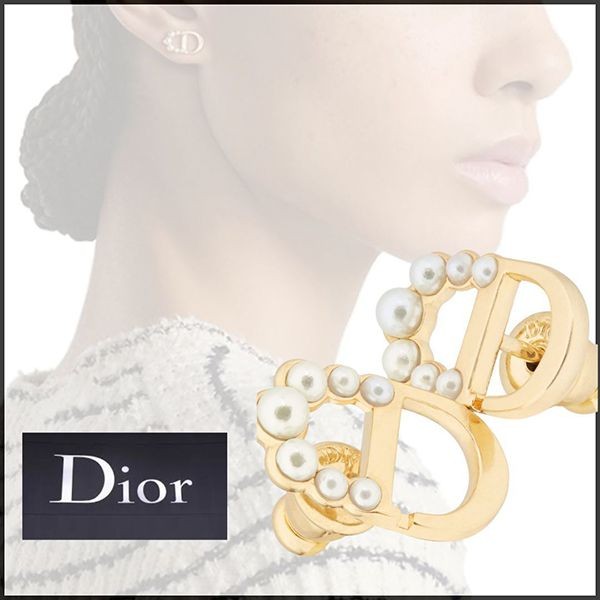 ディオール Petit CD 偽物 ミニ スタッド ピアス ゴールド E3649WOMRS