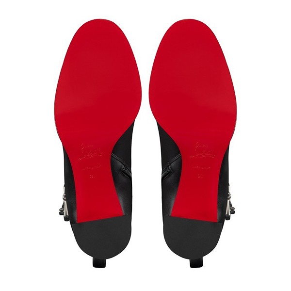 クリスチャンルブタン Booty Lock 70mmローブーツ カーフレザー コピー lbt000135