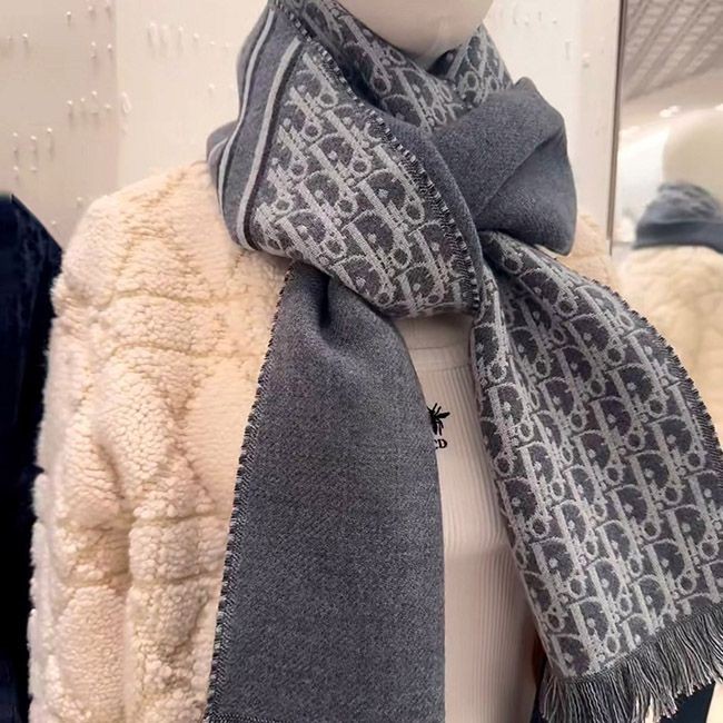 ディオール オブリーク ウール マフラー n級品 18E0005A0479