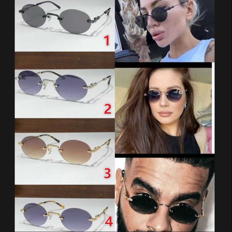 大人気新色!!クロムハーツ フローラル クロス ラウンド メガネ 偽物 サングラス 4色 ch12183