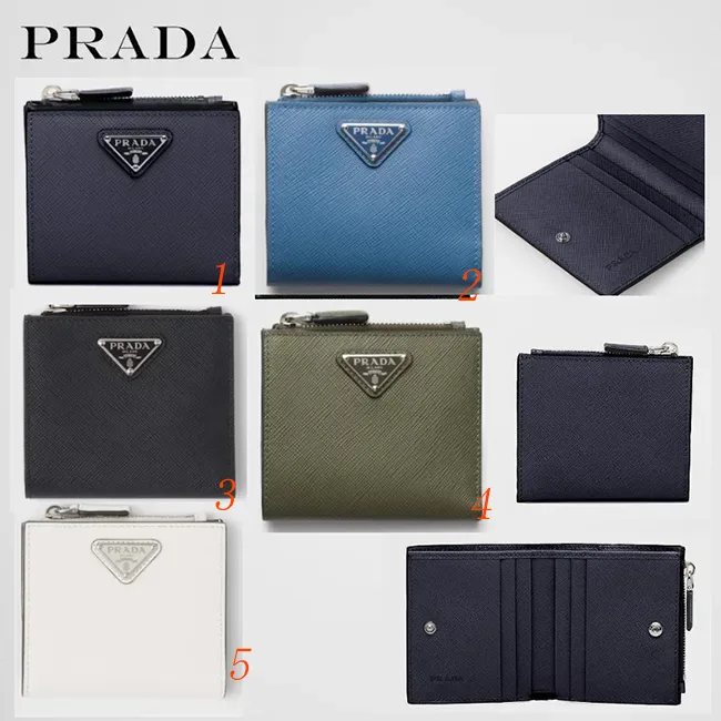 高級ブランドプラダ サフィアーノ トライアングル 財布 コピー 2ML049_QHH_F0002