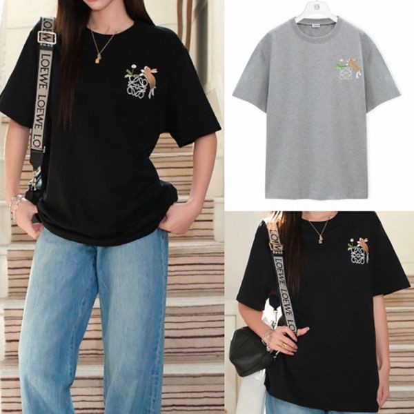 ロエベ Suna Fujita コピー コラボ リラックスフィット Tシャツ lew02191