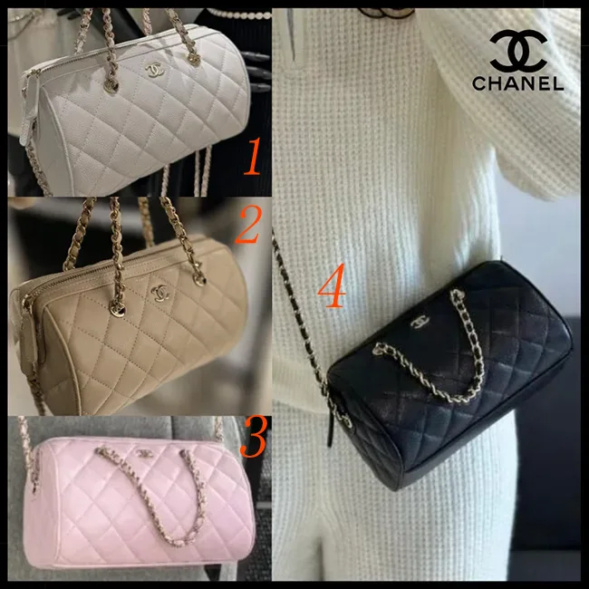 シャネル ミニ ボストンバッグ 25P AP4474 B10583 C3906
