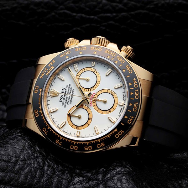 2023年新作 ロレックス コピー コスモグラフ デイトナ イエローゴールド・セラミック ホワイト 126518LN
