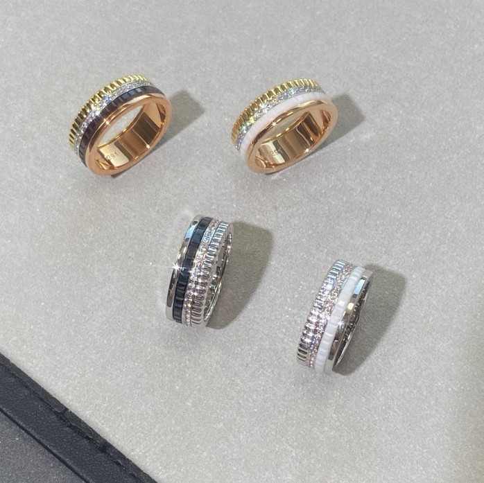 人気 ブシュロン スーパーコピー 4連ダイヤモンドリングセット 25032701