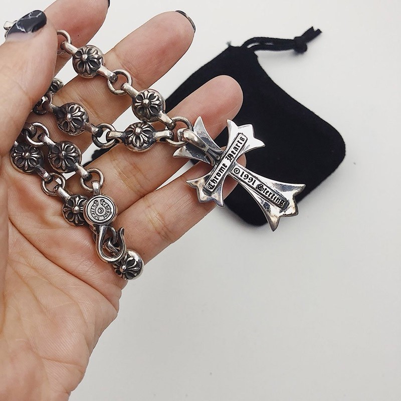 クロムハーツ クロスボール 偽物 ネックレス/ CH Cross w/Cross Ball 20inch chp63