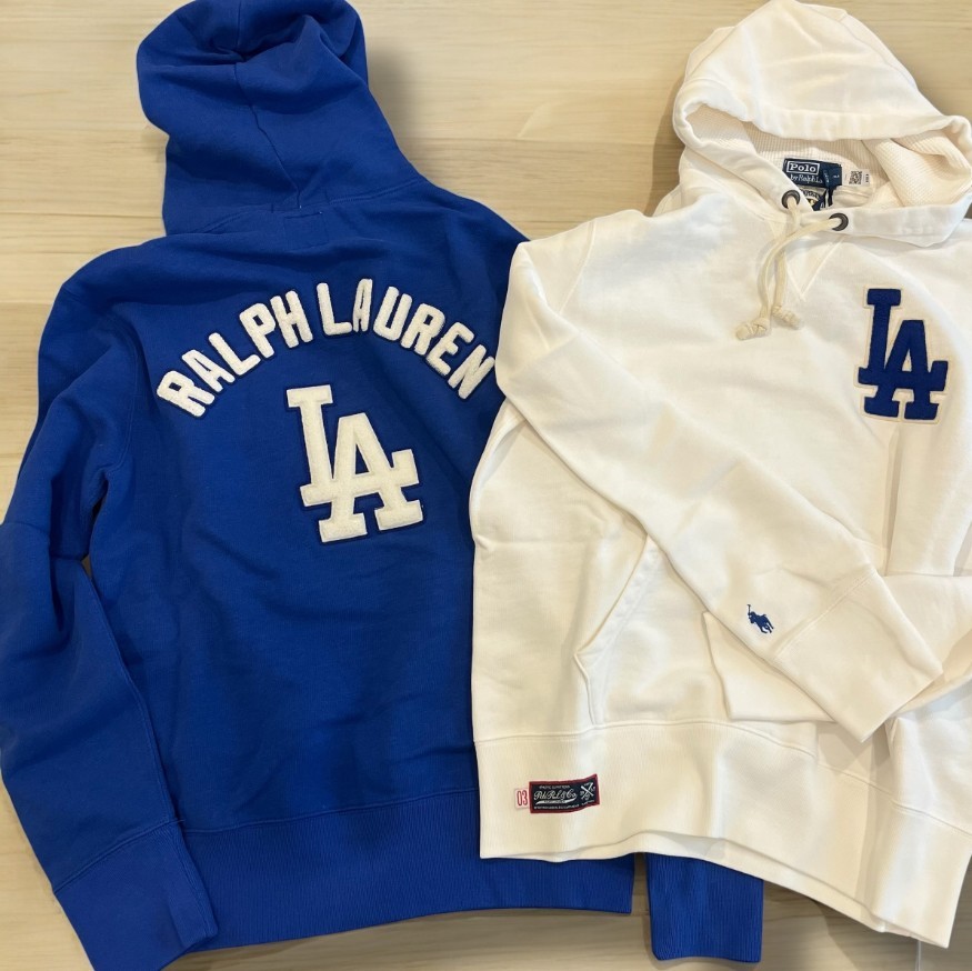 25SS ロサンゼルス ドジャース!ラルフローレン【Ralph Lauren 偽物】フリース パーカー 2色 25032901