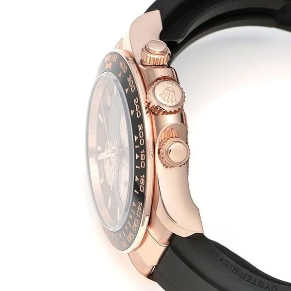 先取り!2023年新作 ロレックス コスモグラフ デイトナ コピー エバーローズゴールド・セラミック ブライトブラック/サンダスト 126515LN