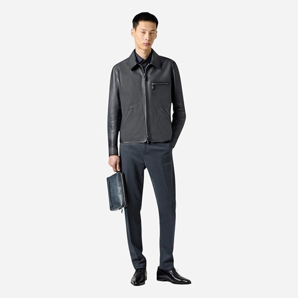 お洒落メンズ ベルルッティ 偽物 ローズウッドスクリットレザーポーチ 2色 25032811