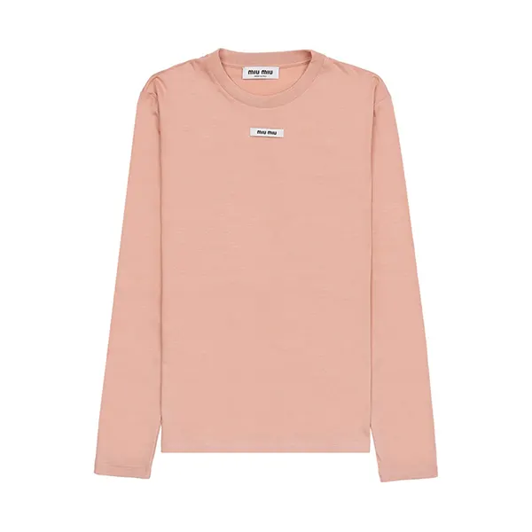 大人気!!新色!!ミュウミュウ コットン Tシャツ 激安 MJL963 1YXU F0236