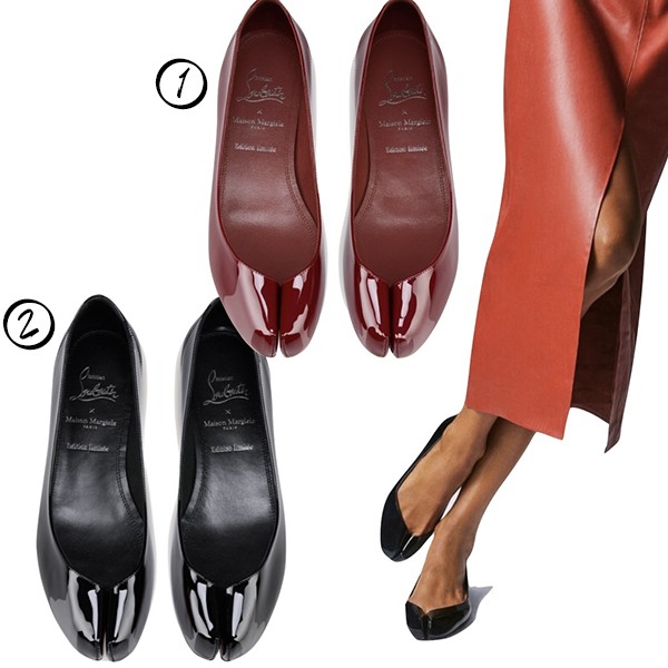 注目コラボ《マルジェラxルブタン 偽物》Marlougiela tabi フラット 12509027084