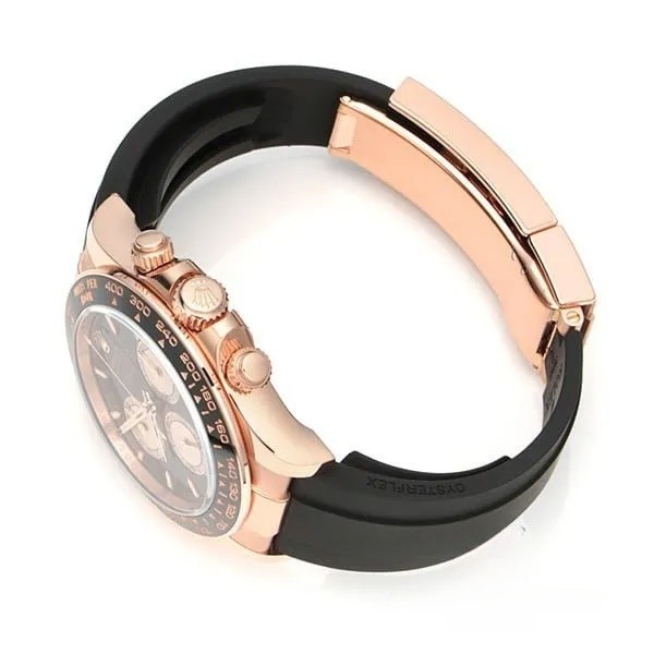 高級感溢れる2023年新作 ロレックス 偽物 コスモグラフ デイトナ エバーローズゴールド・セラミック ブライトブラック/サンダスト 126515LN