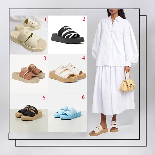 クロエ ミラ キャンバス スライド サンダル スーパーコピー 6色 kly551444