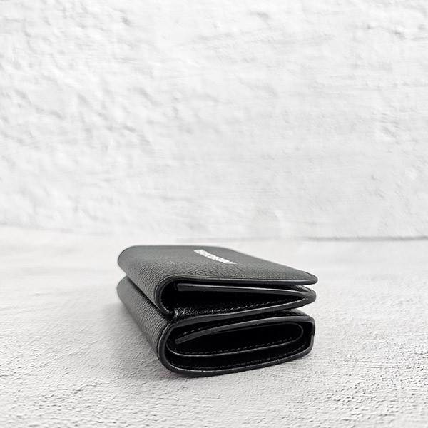 バレンシアガ 偽物 CASH ミニウォレット 小銭入れ付き レザー 三つ折り 財布 25031302