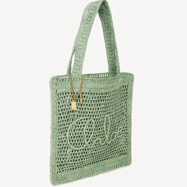 クロエ かごバッグ 偽物 ラフィア製SUMMER BANANAトートバッグ cl253281