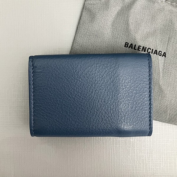 新作限定♪バレンシアガ コピー ペーパーミニウォレット 三つ折り ロゴ 3914461803N
