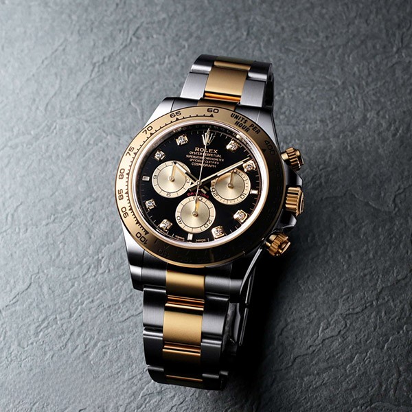 2023年新作 ロレックス コピー コスモグラフ デイトナ ステンレス・イエローゴールド ブライトブラック／ゴールデン 126503G