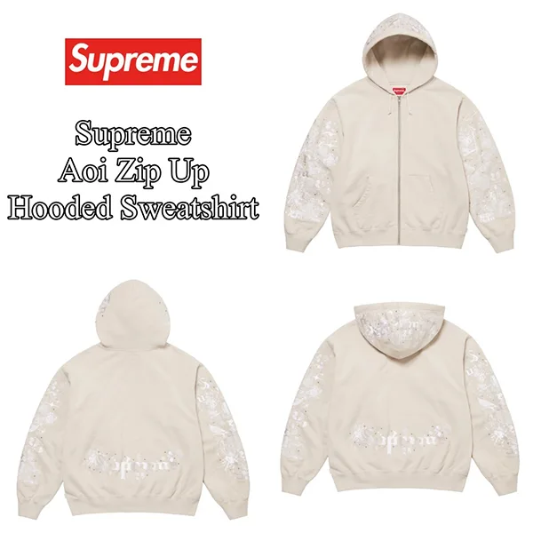 シュプリーム 偽物 Aoi ジップアップ フード付き スウェットシャツ★spm001552