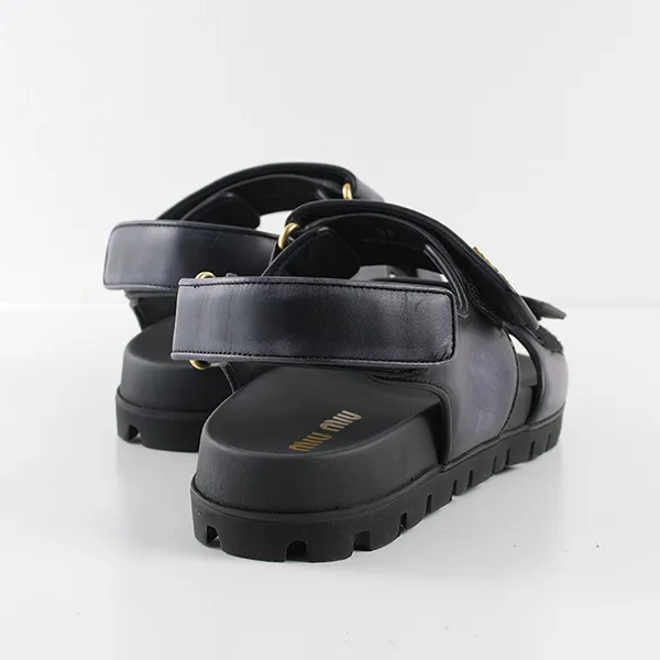 プレゼントに最適ミュウミュウ コピー スポーティーレザーサンダル 2色 5X134E3F33