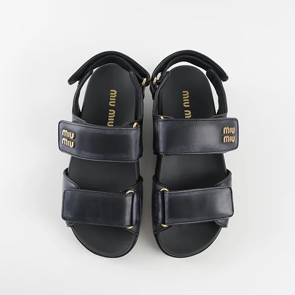 プレゼントに最適ミュウミュウ コピー スポーティーレザーサンダル 2色 5X134E3F33