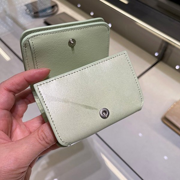 目を惹くカラーバレンシアガ コピー キャッシュ ミニ ウォレット リリーズ プリント "グリーン" 5938132AAPN3677